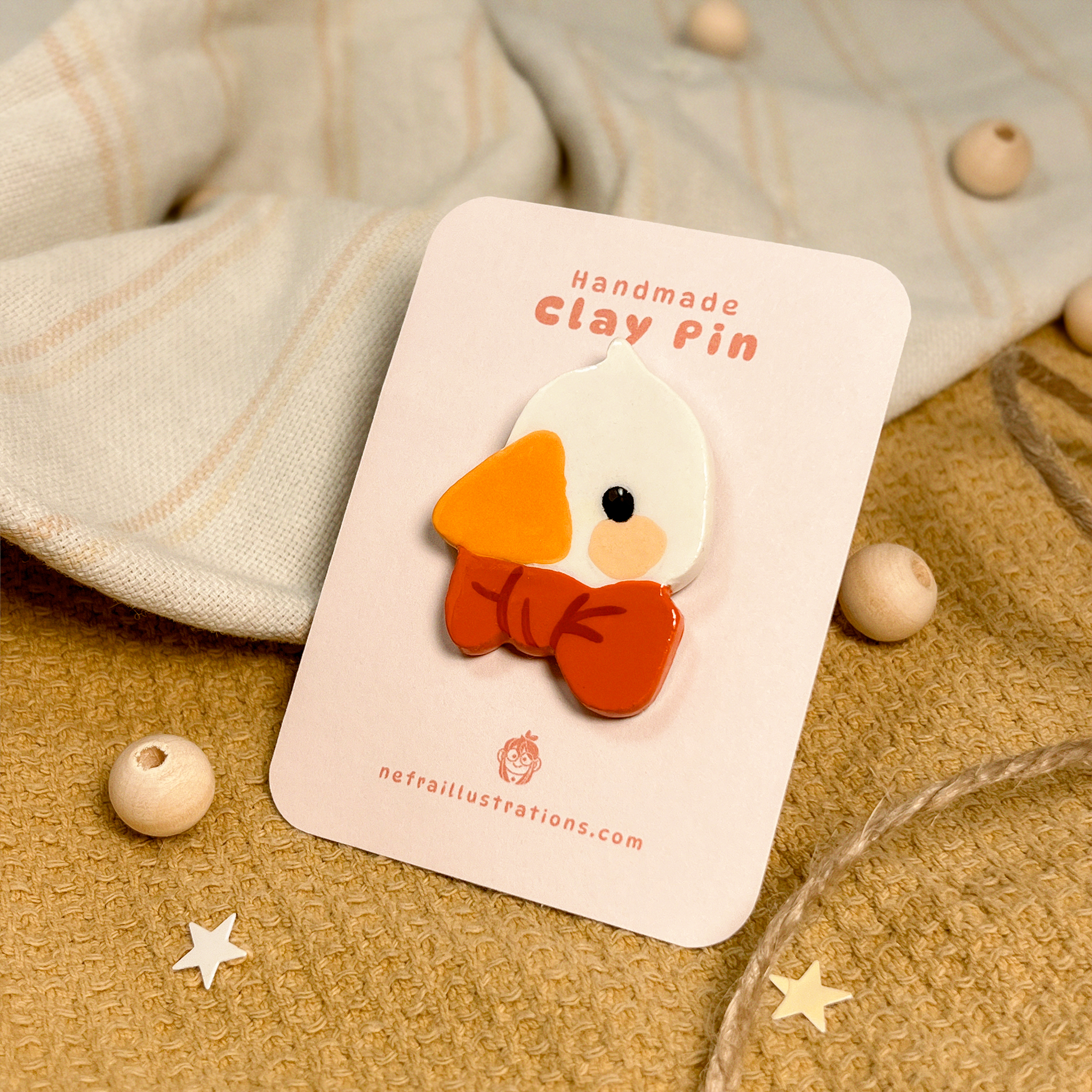 Red Bow Tie | Clay Pin