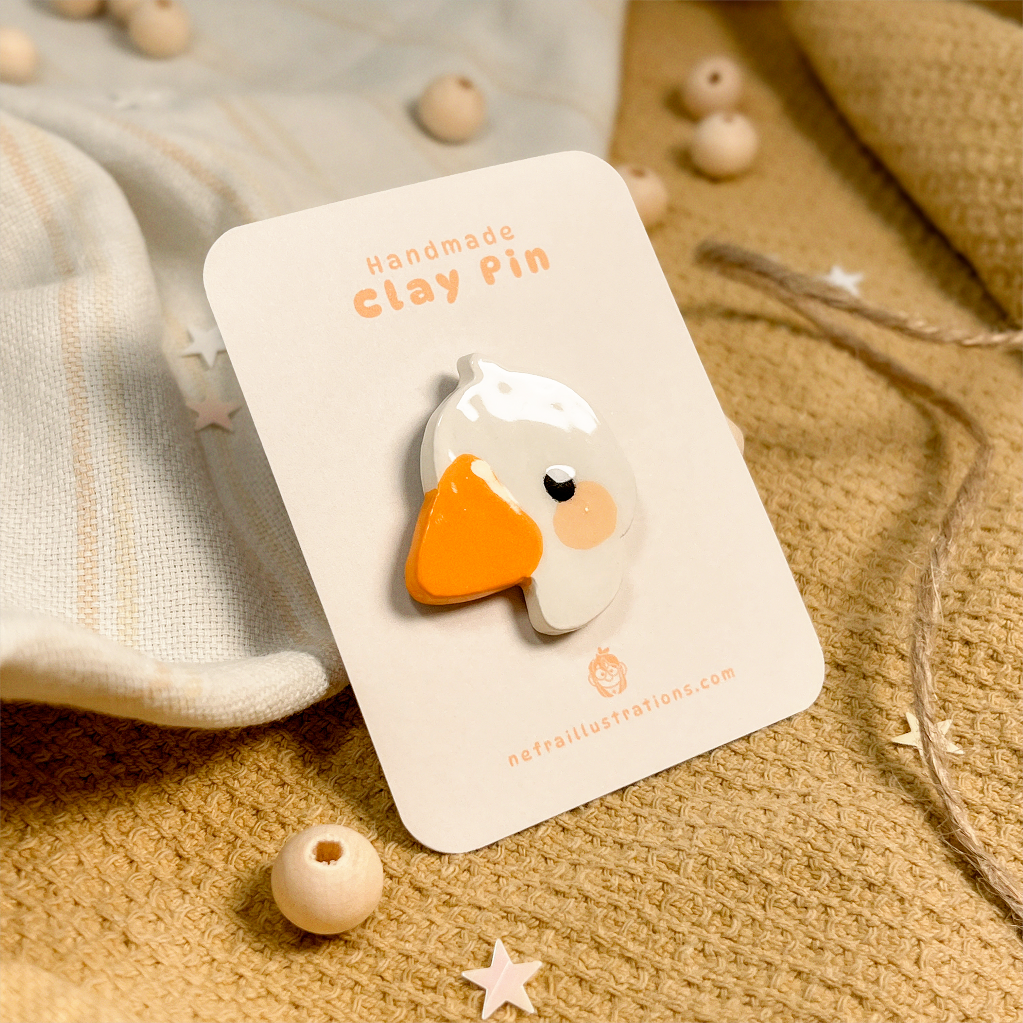 Goose | Clay Pin