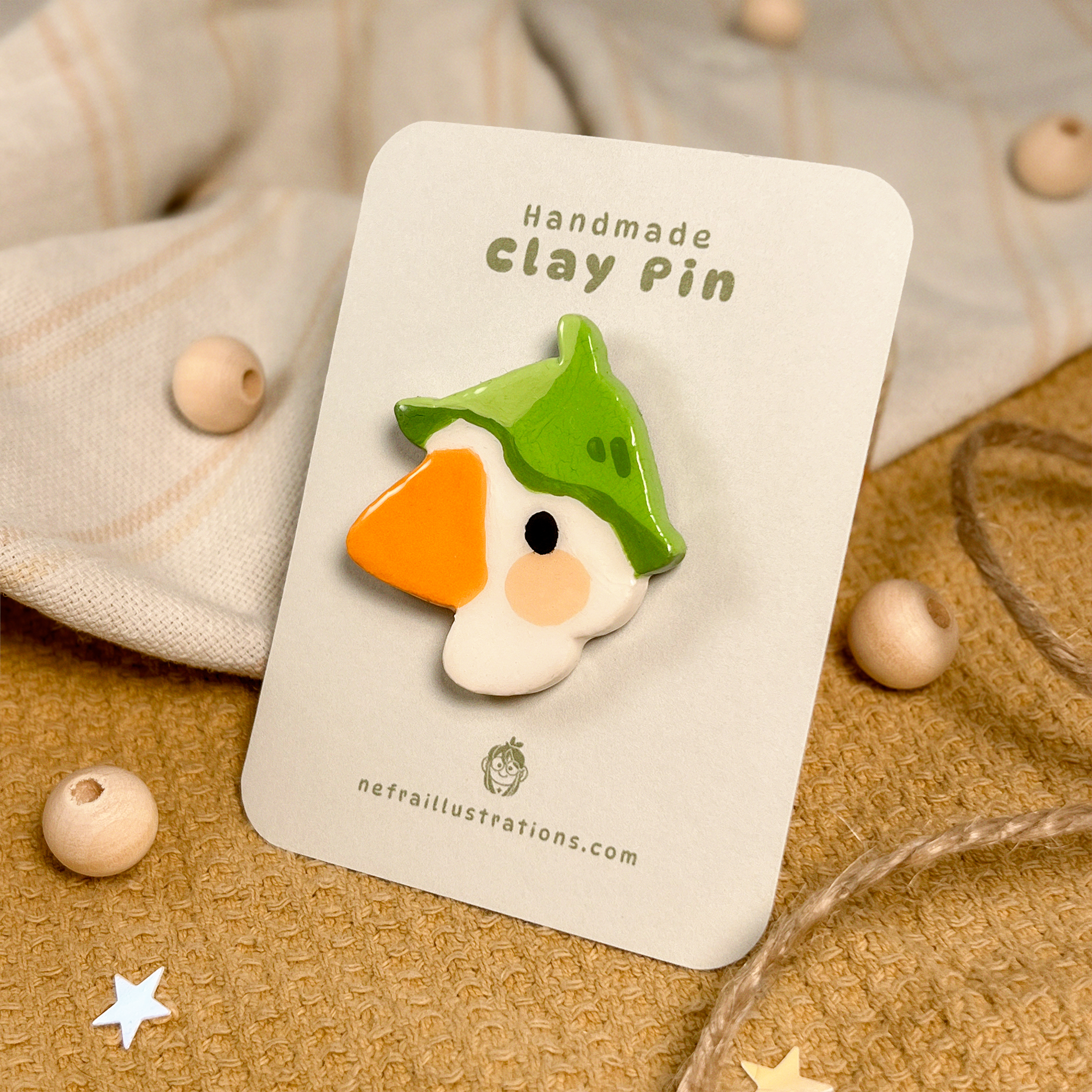 Lily Pad Hat | Clay Pin