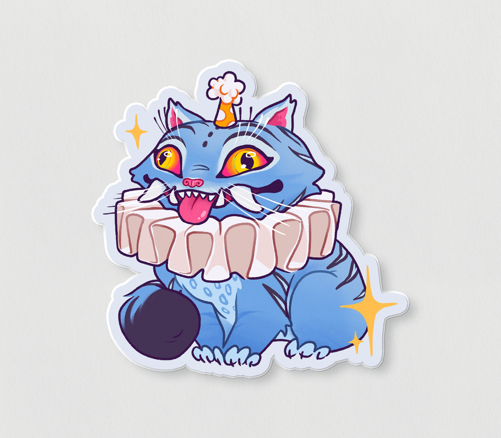 Derpy Tiger KPop DH | Sticker