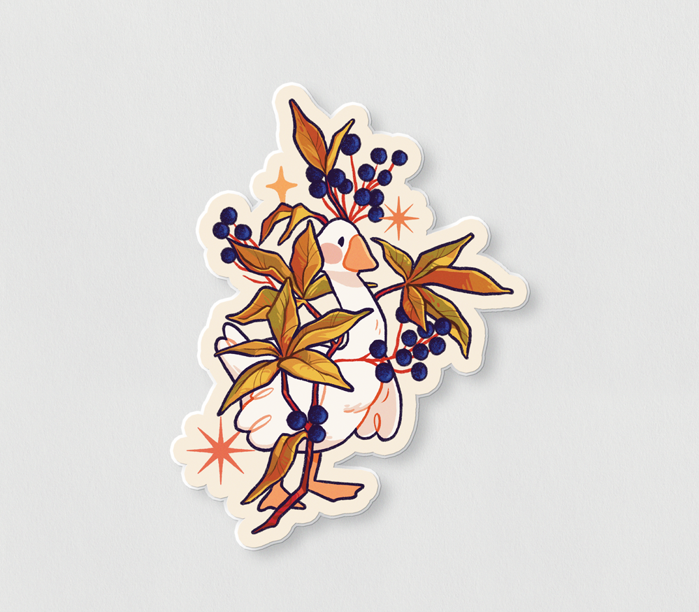 Autumn Goose | Sticker