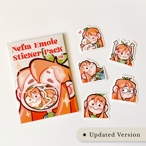 Nefra Emote Sticker Pack 01 | Stickers